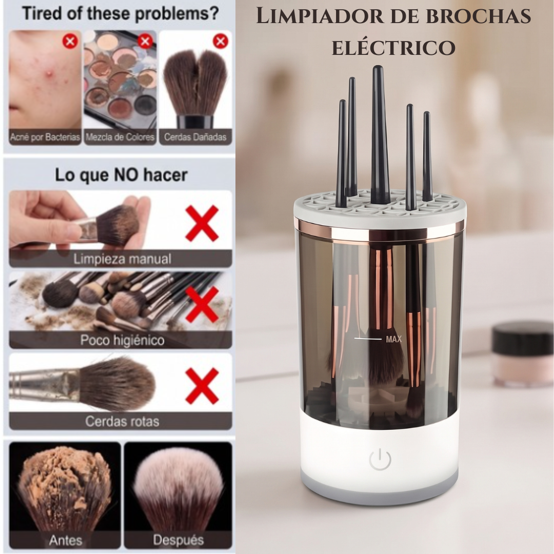 LIMPIADOR DE BROCHAS ELÉCTRICO RECARGABLE