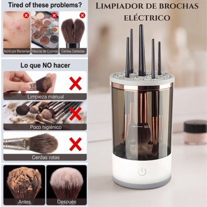 LIMPIADOR DE BROCHAS ELÉCTRICO RECARGABLE